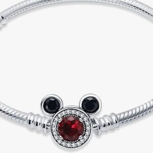 Mickey Mouse Sterling Silver Bracelet 19cm